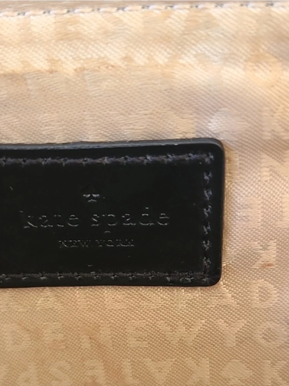KATE SPADE Let Sparks Fly Black Patent Pouch